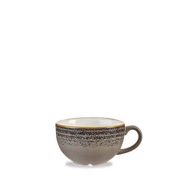 Homespun Charcoal Black Cappuccino Cup 22.7cl